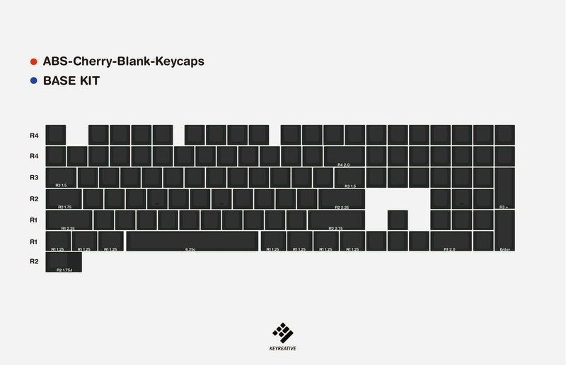 ABS Cherry Profile Blank Keycaps Base