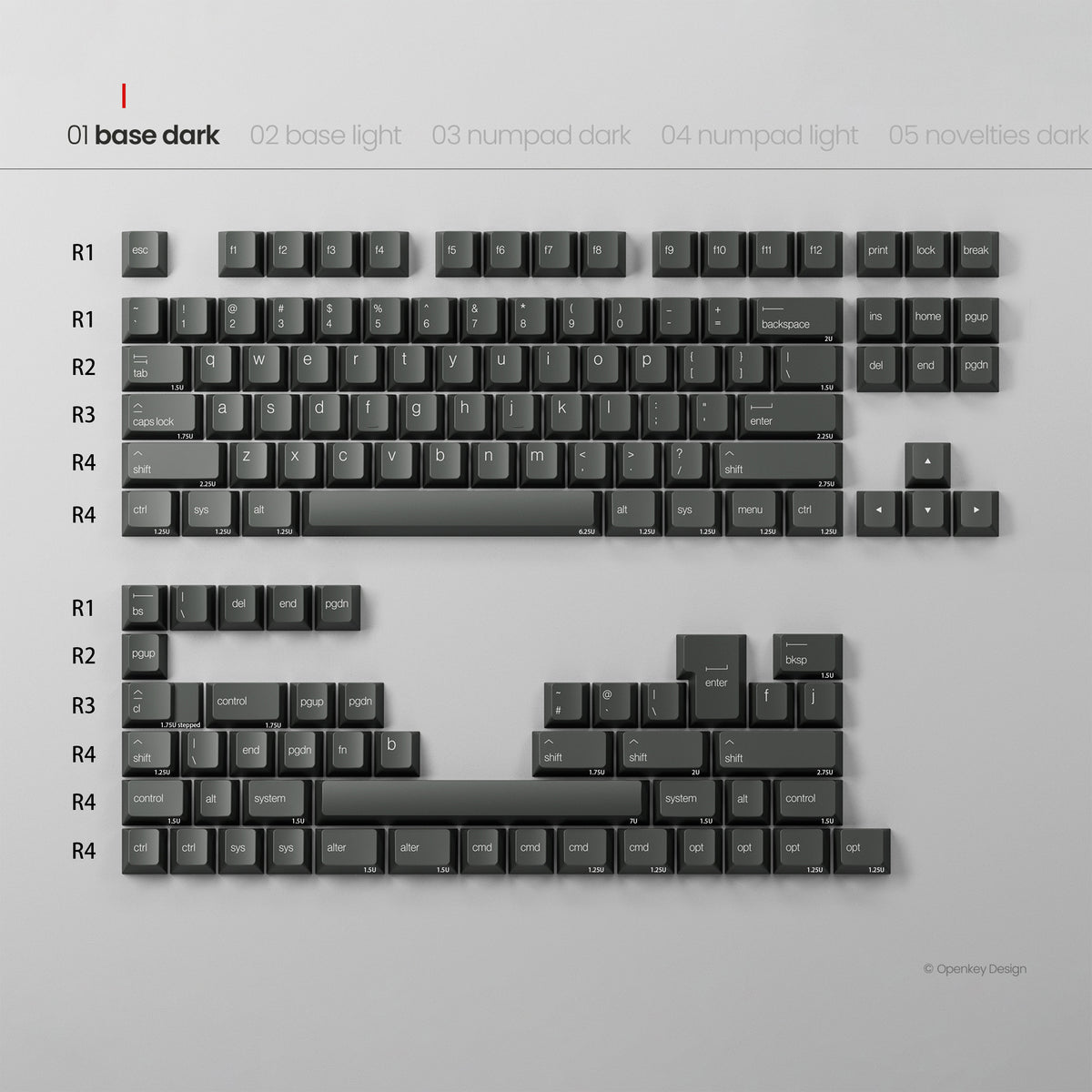 Pre-order] PBTfans x Openkey Design Less, but better Dark