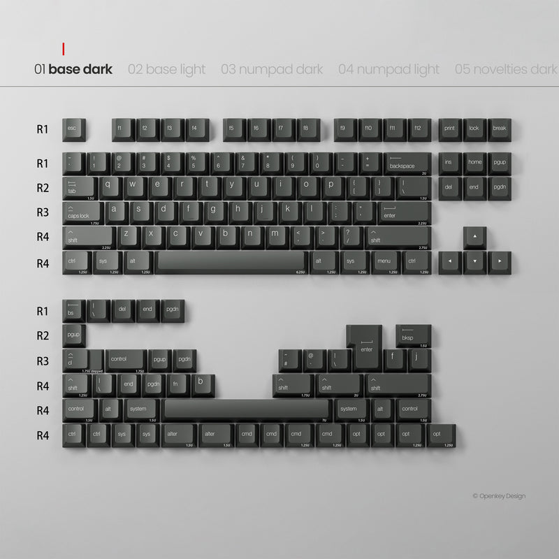 [Pre-order] PBTfans x Openkey Design Less, but better Dark