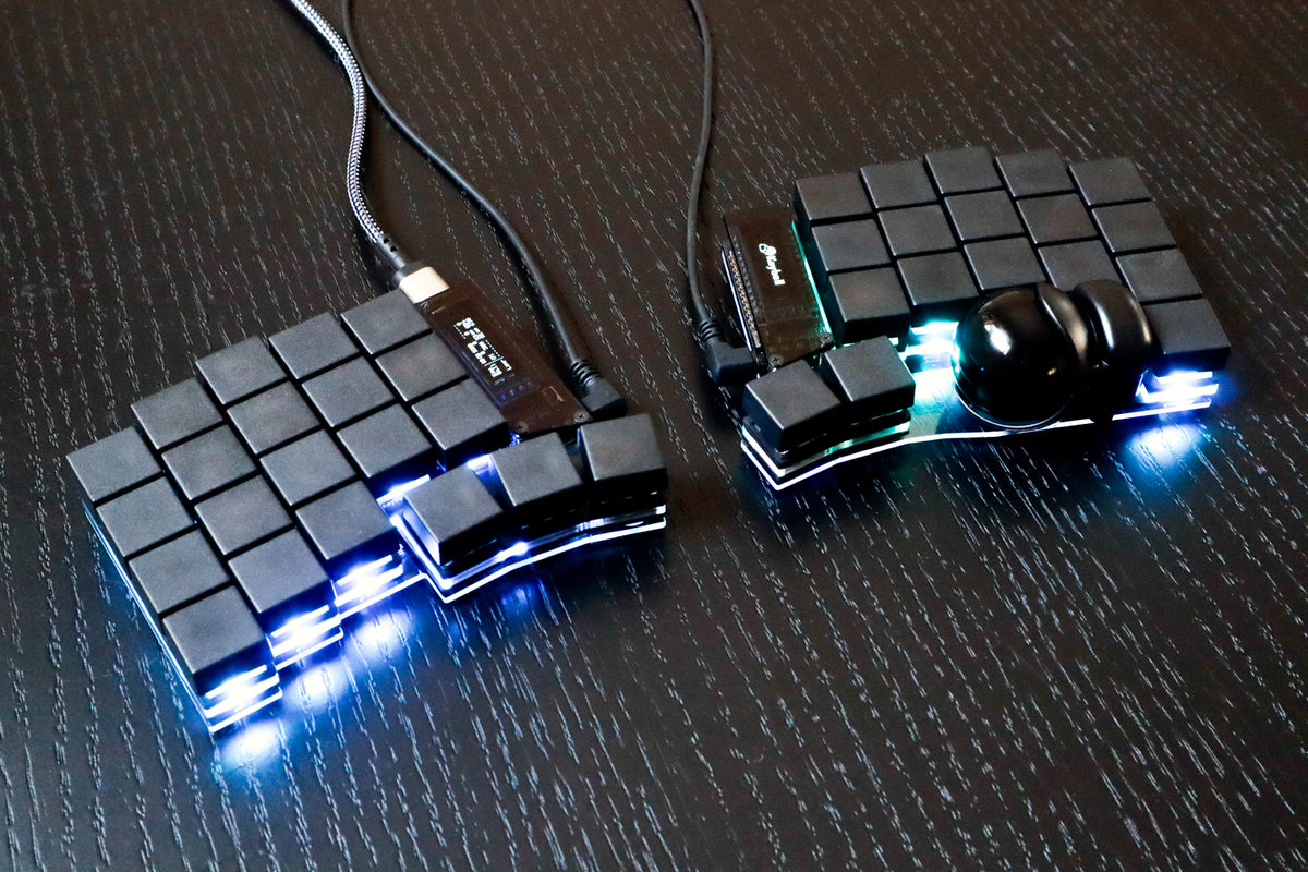 keyball39 完成品 自作キーボード 左右分割 RGB 委託】Keyball39