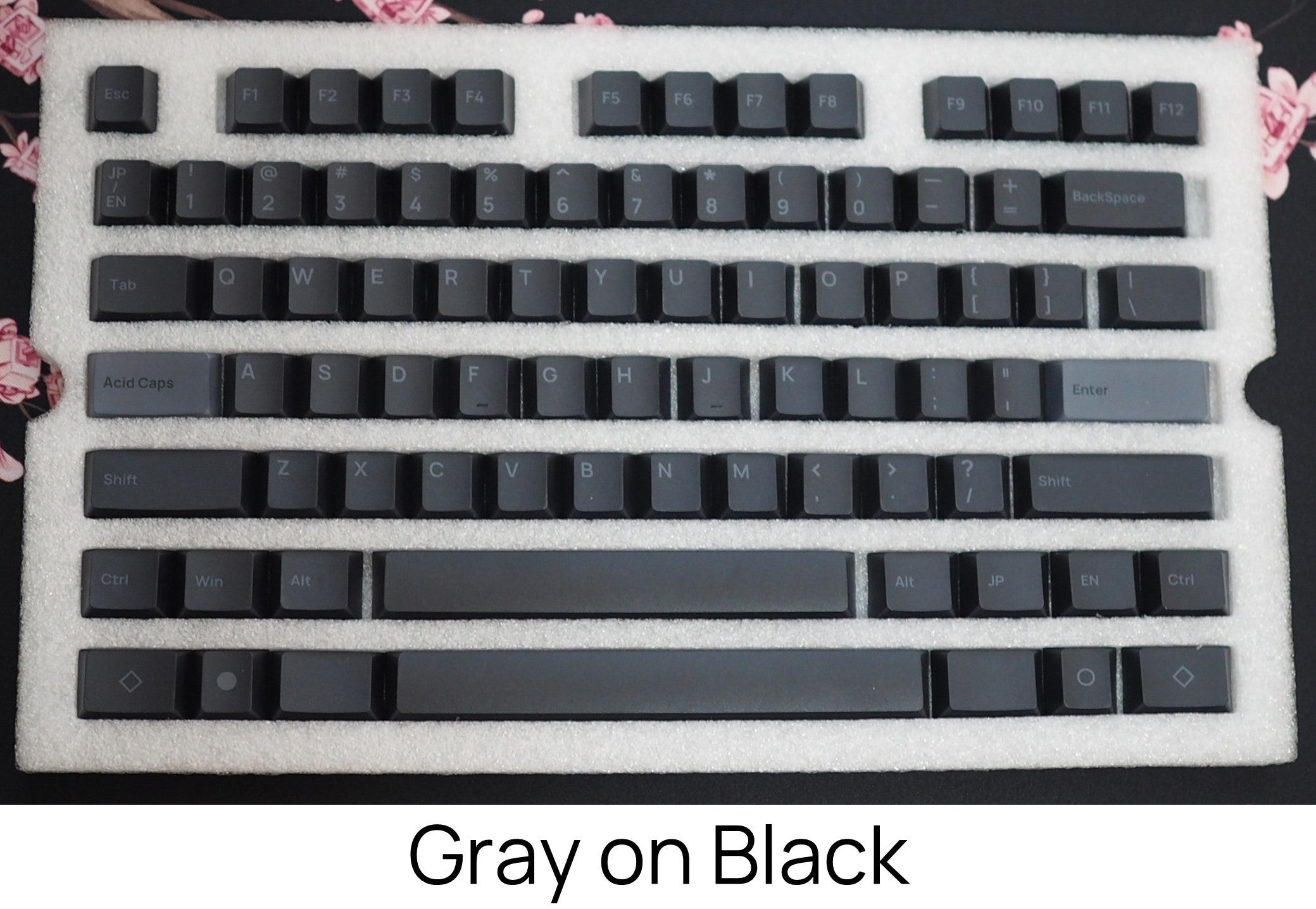 Acid Caps ”Standard” Gray on Black