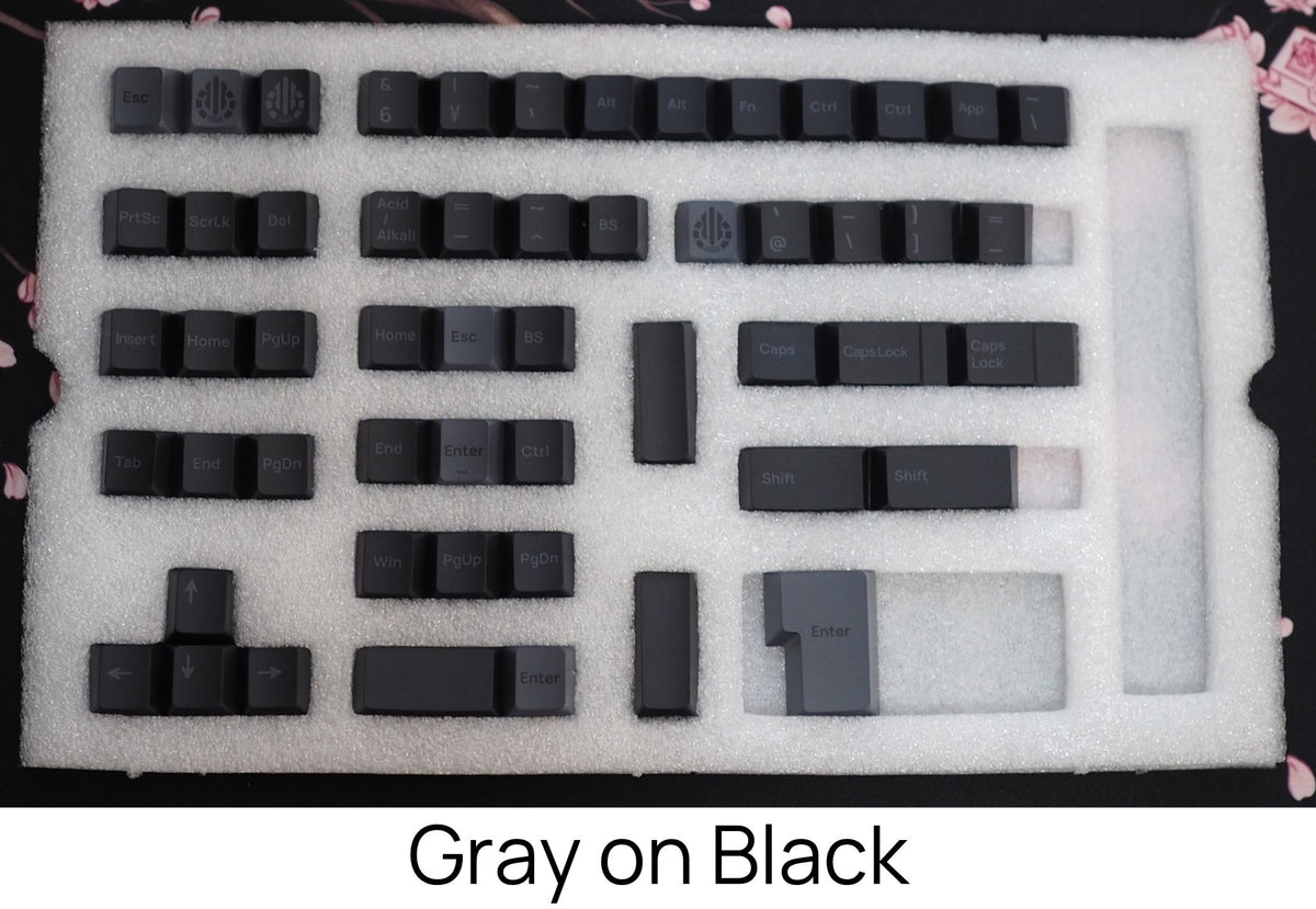 Acid Caps ”Standard” Gray on Black