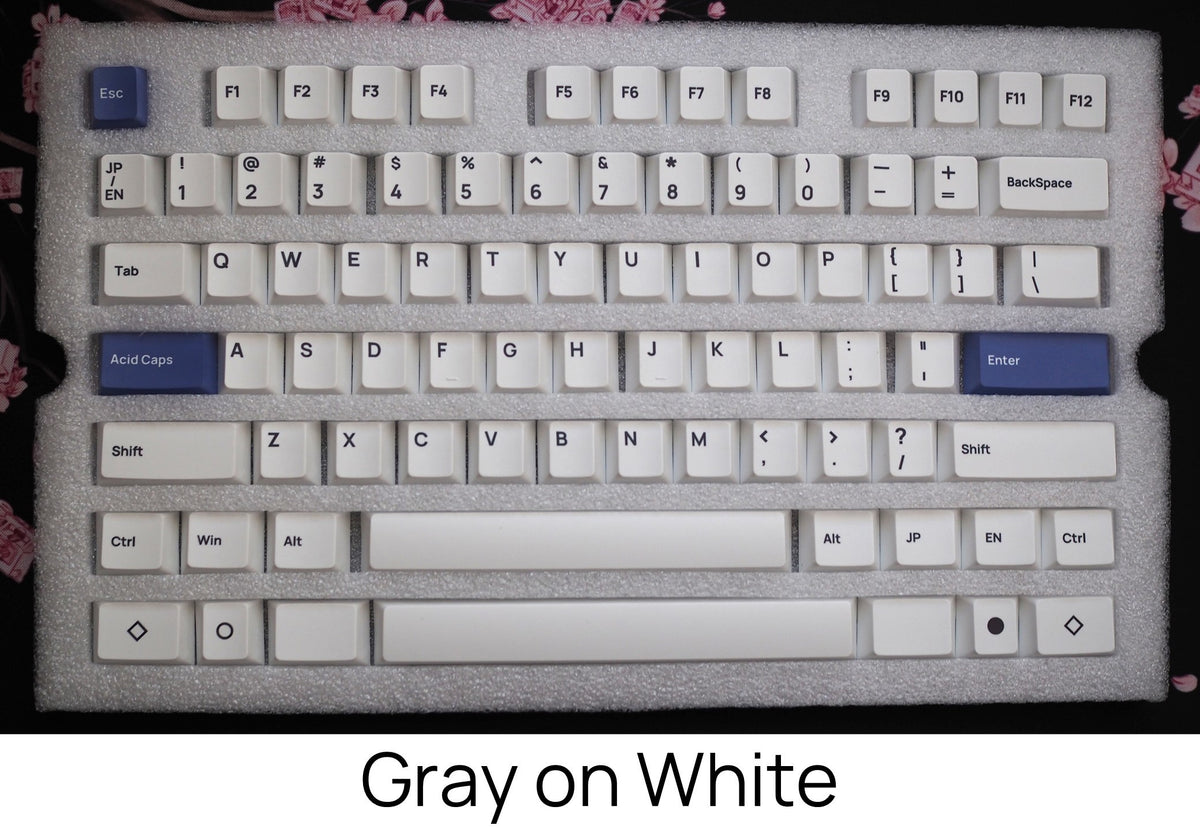 Acid Caps "Standard" Gray on White