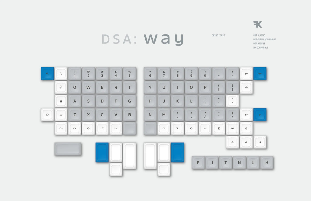 DSA Way／遊舎工房／キーキャップ dsa-way-blue-
