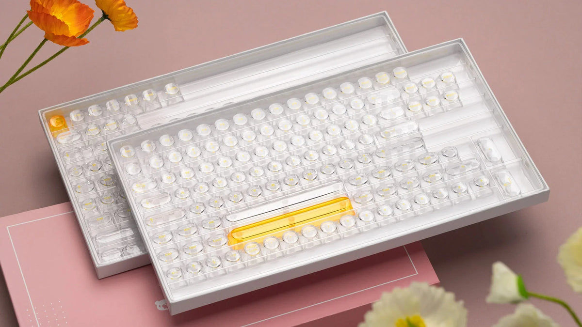 Glazed Yellow Keycaps
