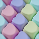 Heart Shape Blank Keycaps