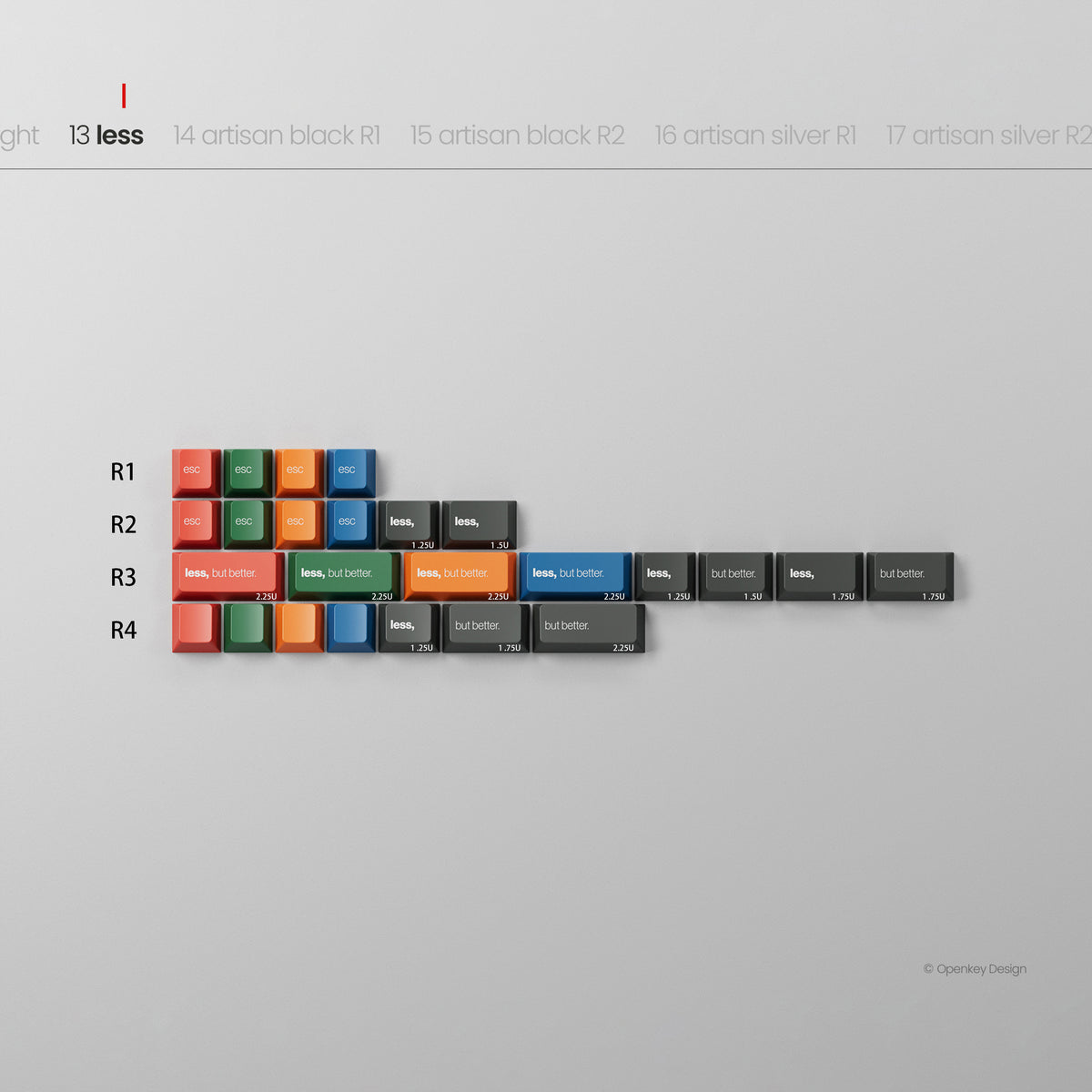 Pre-order] PBTfans x Openkey Design Less, but better Dark