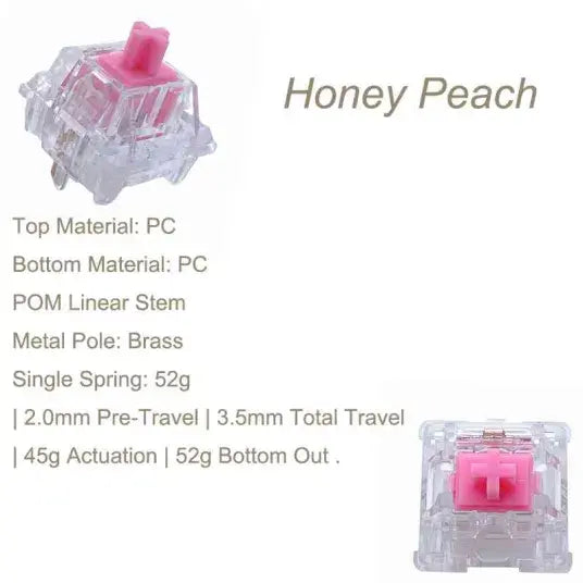 Tecsee Honey Peach Metal Pole Switch / Linear