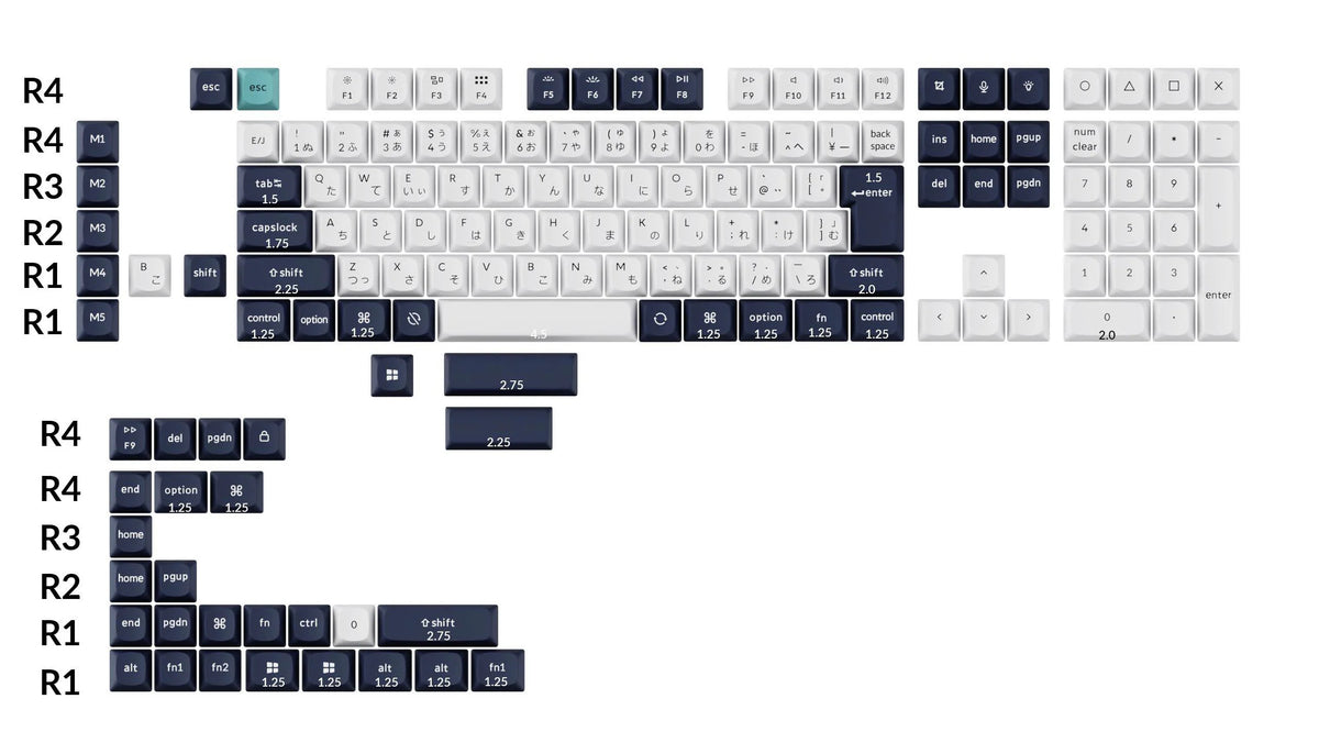 Keychron Double Shot OSA PBT Full Keycap Set / JIS