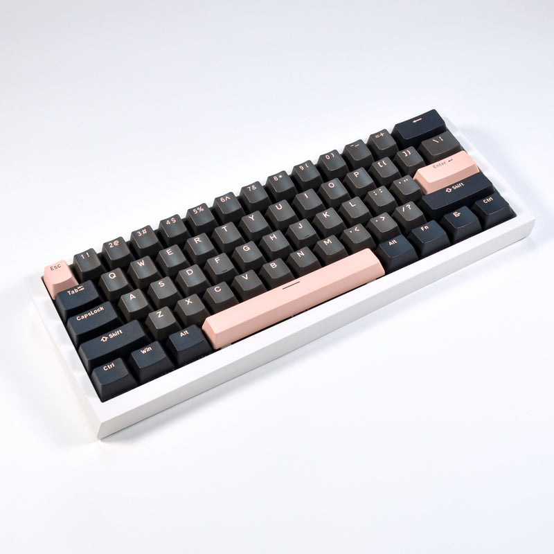 OEM Profile PBT Doubleshot Keycap - Black Pink