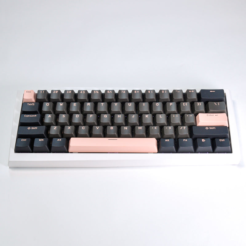 OEM Profile PBT Doubleshot Keycap - Black Pink