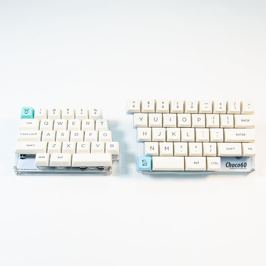 【再入荷新品】自作キーボード Choco60 ステンレスプレート キーボード