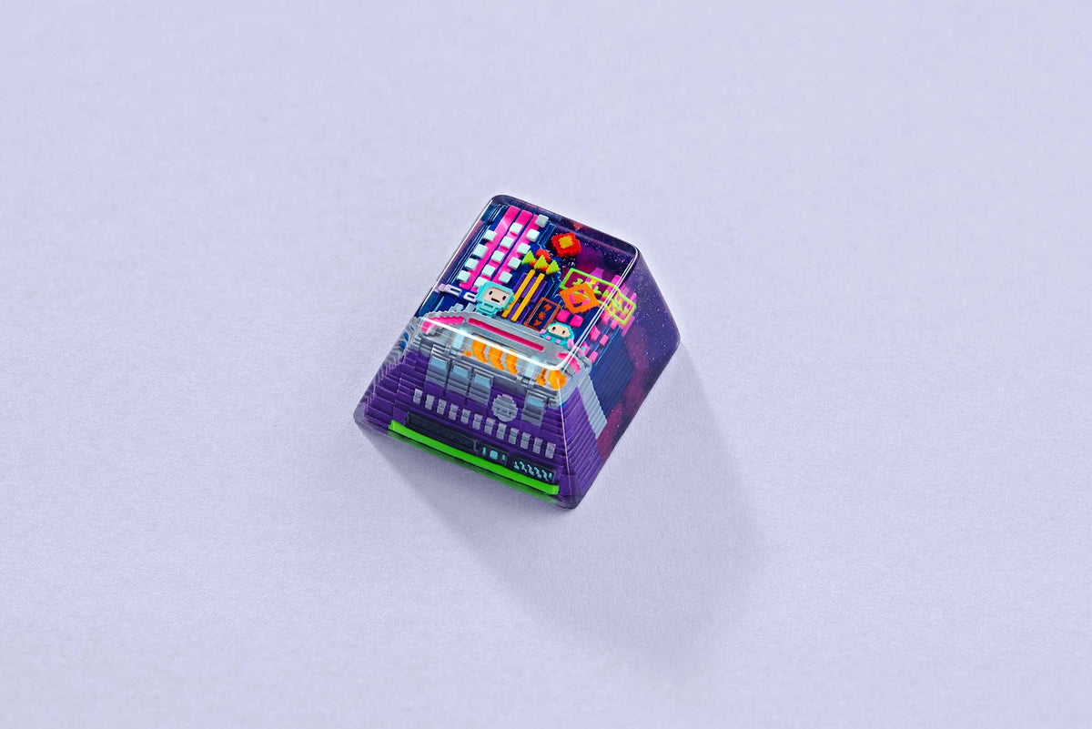 8-Bit Series III Artisan キーキャップ GB] 8-Bit Series III: Neon Era Artisan Keycaps