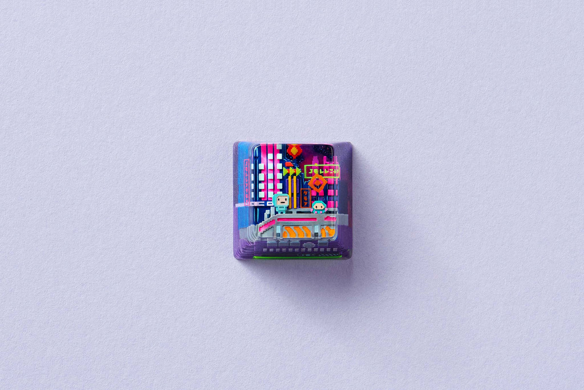 GB] 8-Bit Series III: Neon Era Artisan Keycaps