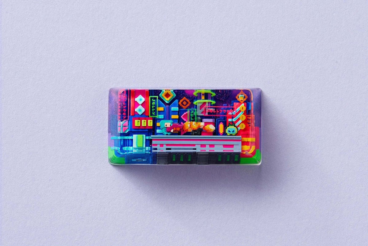 [GB] 8-Bit Series III: Neon Era Artisan Keycaps