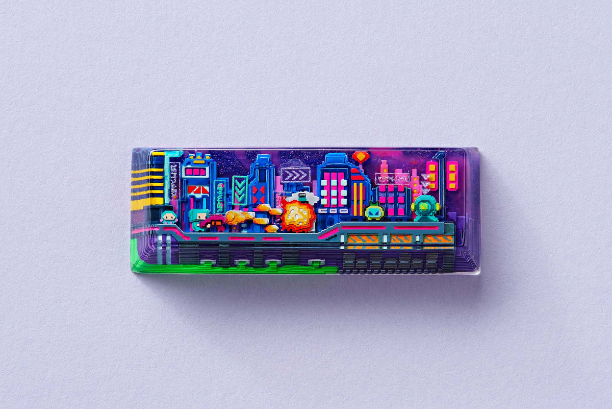 GB] 8-Bit Series III: Neon Era Artisan Keycaps