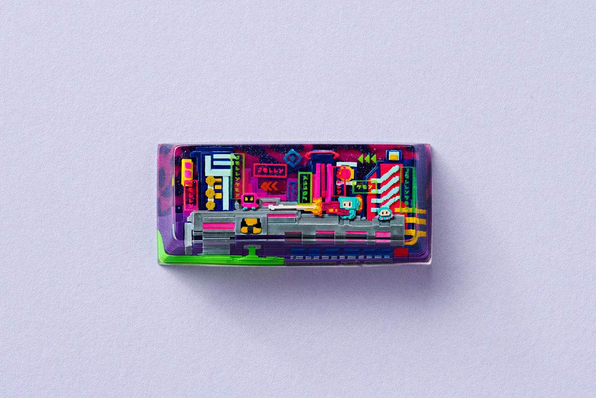GB] 8-Bit Series III: Neon Era Artisan Keycaps