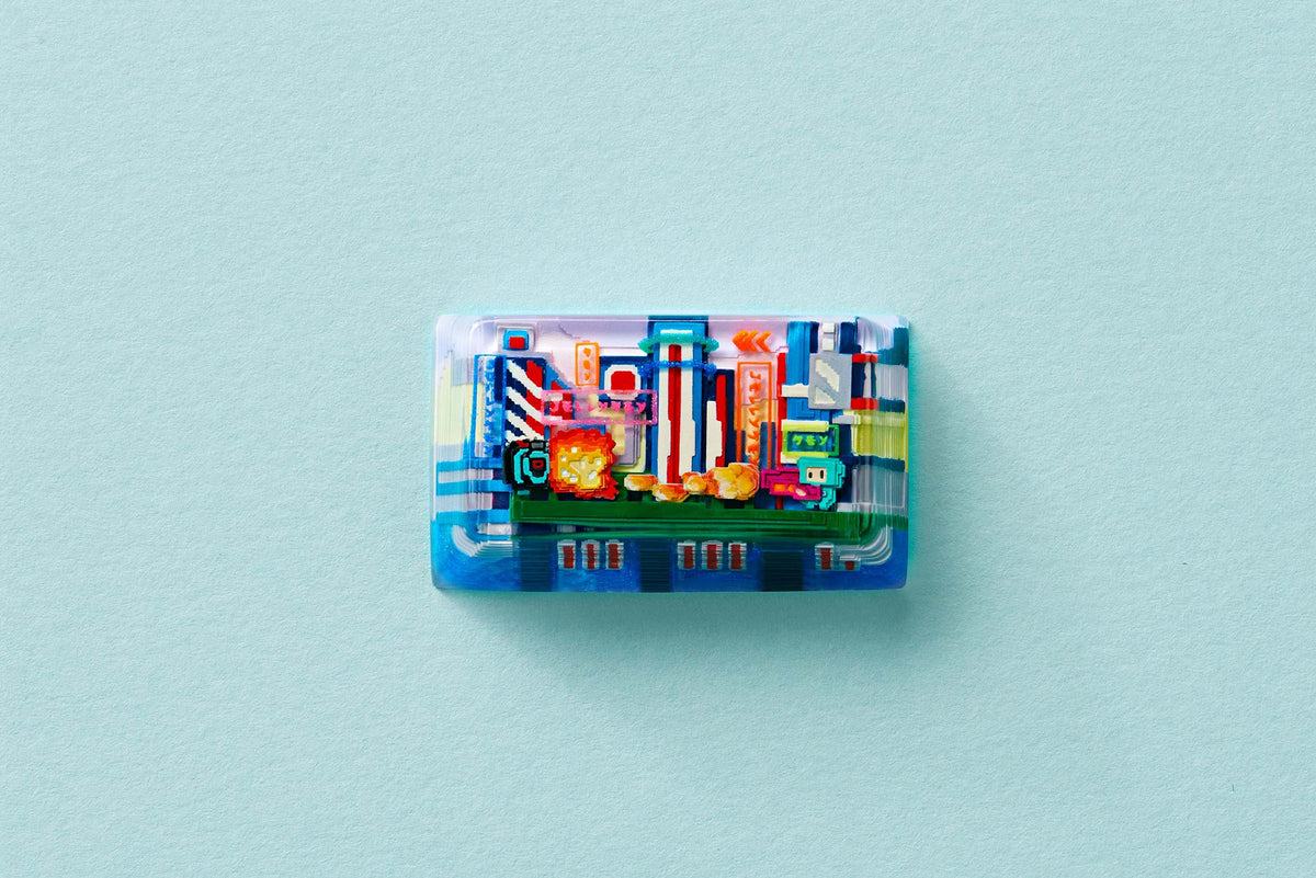 [GB] 8-Bit Series III: Neon Era Artisan Keycaps