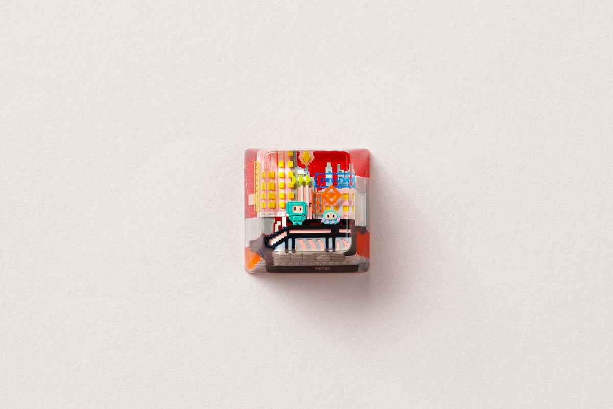 [GB] 8-Bit Series III: Neon Era Artisan Keycaps