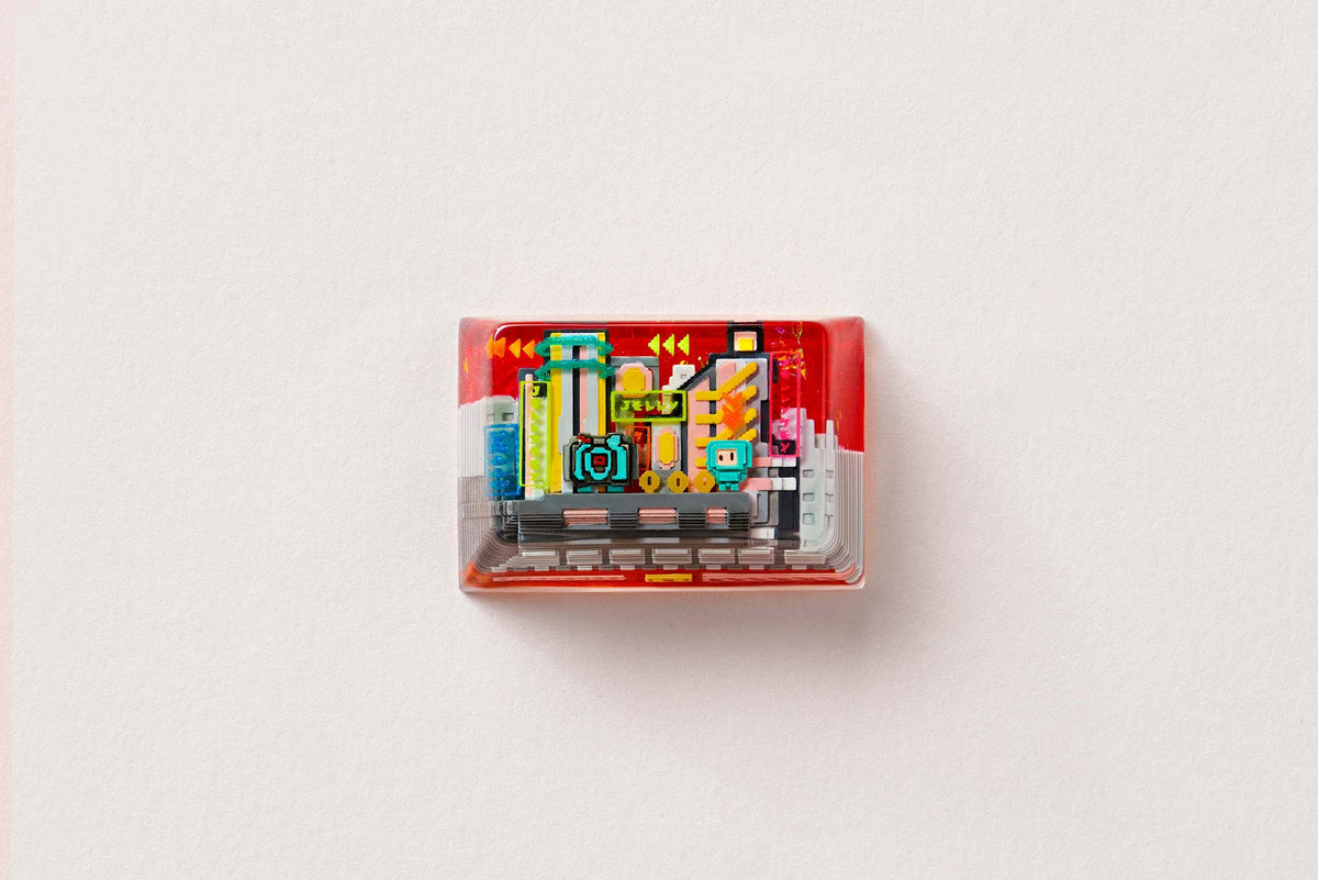 [GB] 8-Bit Series III: Neon Era Artisan Keycaps