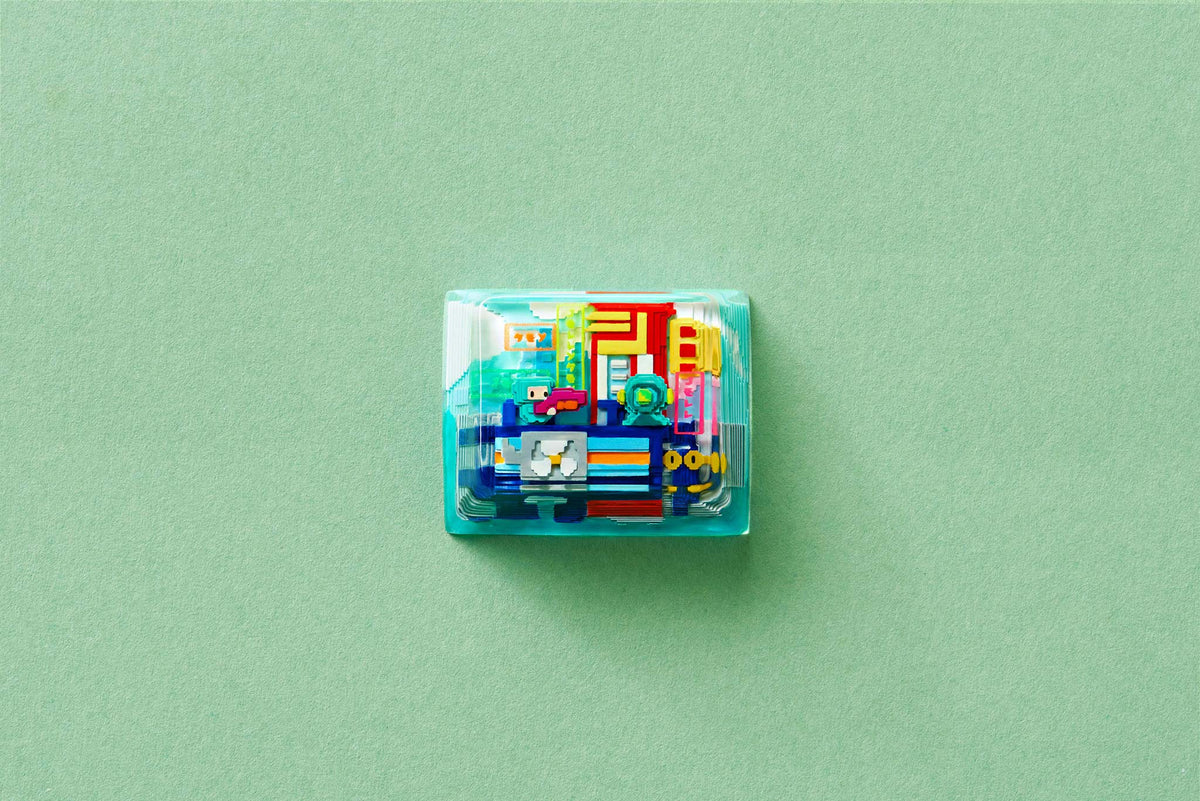 [GB] 8-Bit Series III: Neon Era Artisan Keycaps