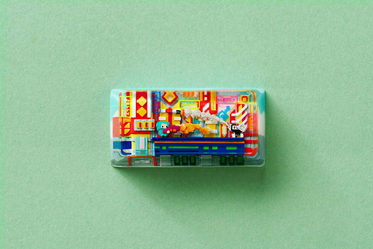[GB] 8-Bit Series III: Neon Era Artisan Keycaps