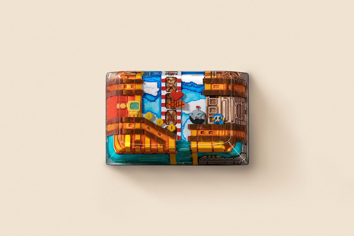 [GB] 8-bit series II: Pipeline Bots artisan keycaps