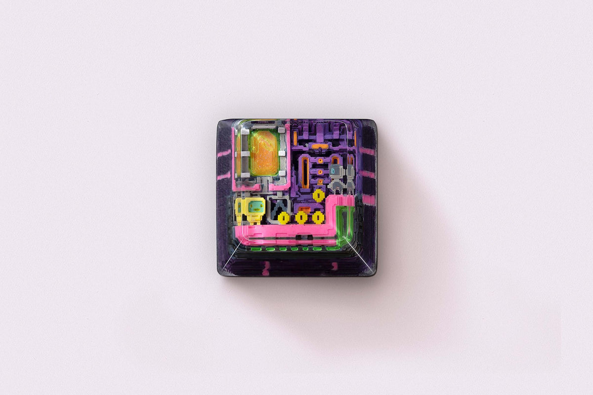 [GB] 8-bit series II: Pipeline Bots artisan keycaps