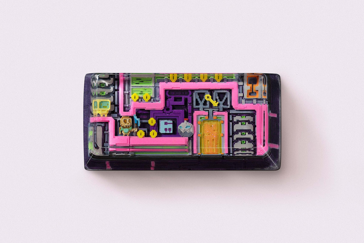 [GB] 8-bit series II: Pipeline Bots artisan keycaps