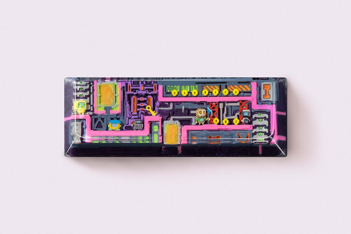 [GB] 8-bit series II: Pipeline Bots artisan keycaps