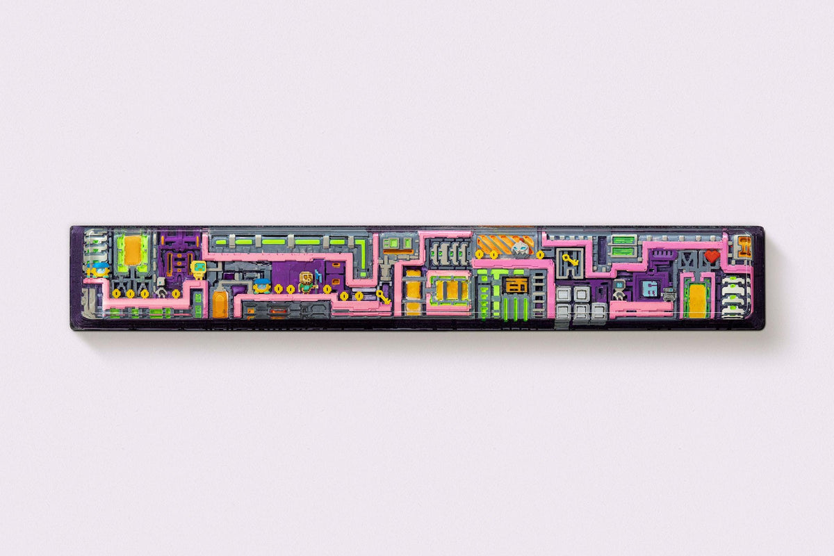 [GB] 8-bit series II: Pipeline Bots artisan keycaps