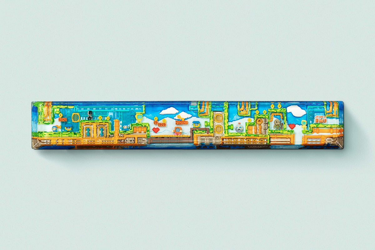 [GB] 8-bit series II: Pipeline Bots artisan keycaps