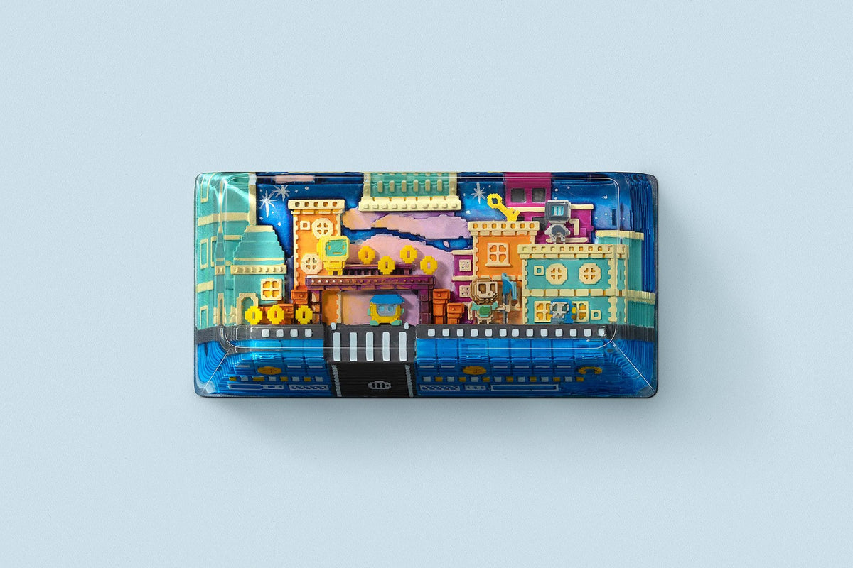 [GB] 8-bit series II: Pipeline Bots artisan keycaps