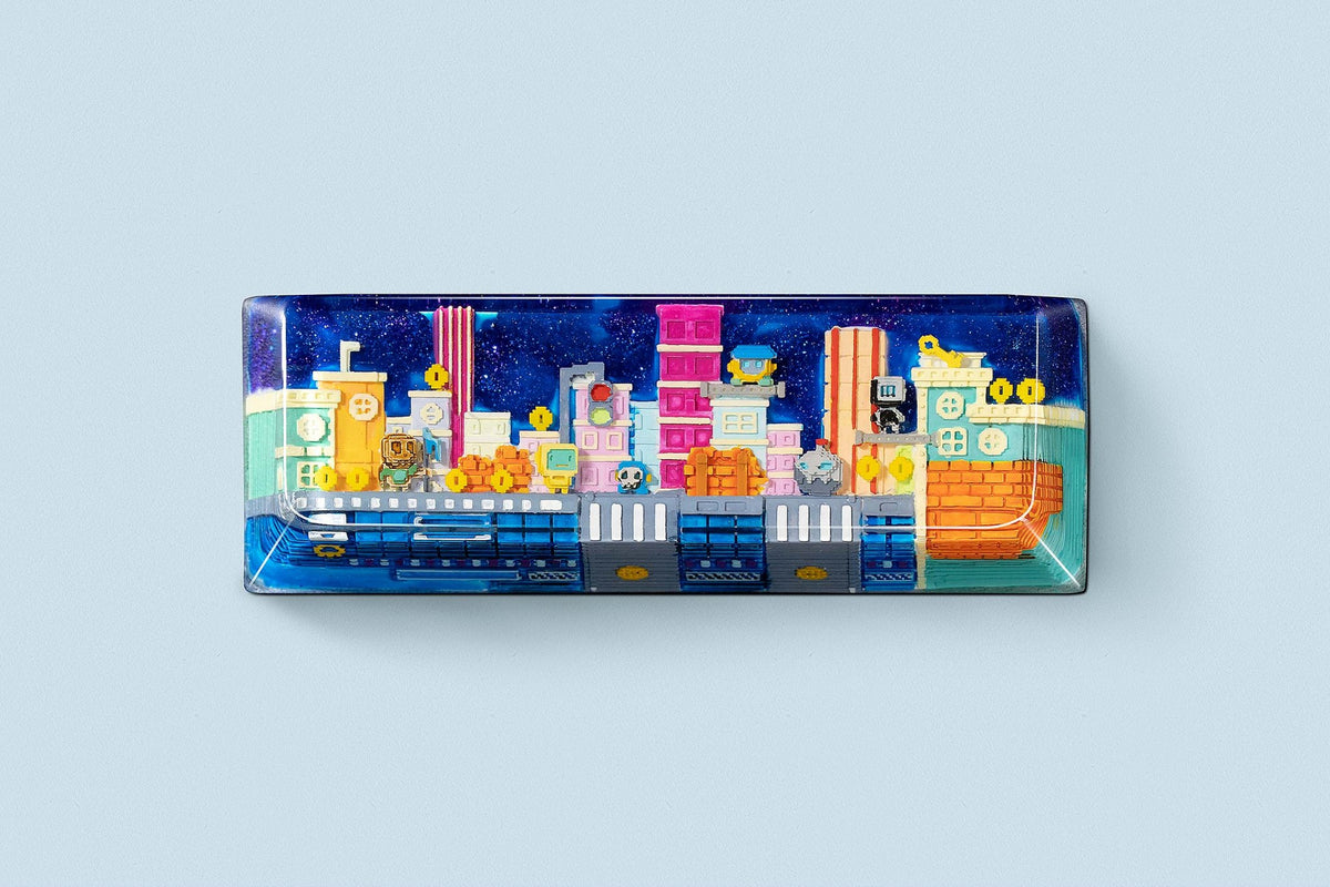 [GB] 8-bit series II: Pipeline Bots artisan keycaps