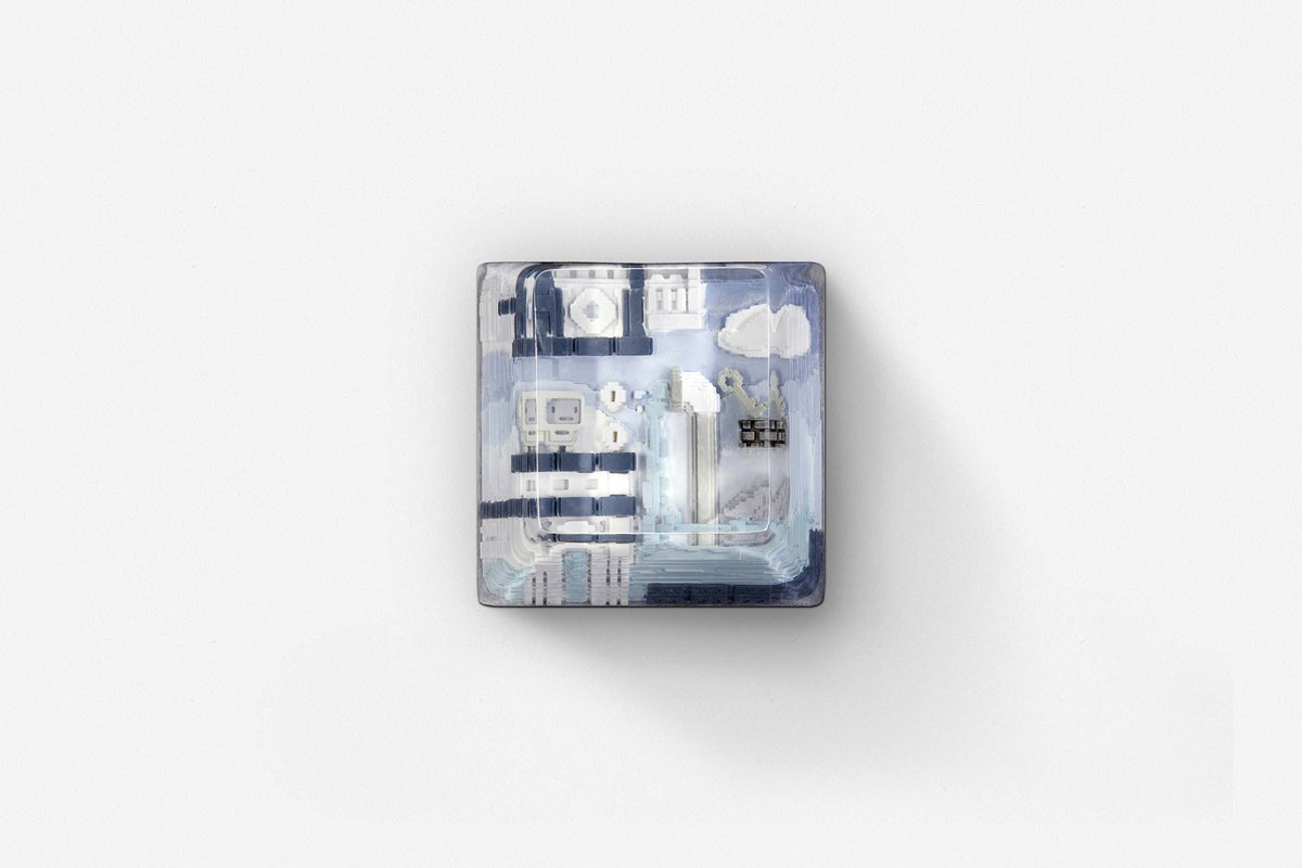 [GB] 8-bit series II: Pipeline Bots artisan keycaps