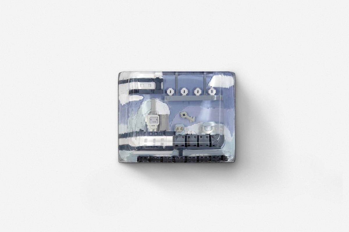 [GB] 8-bit series II: Pipeline Bots artisan keycaps
