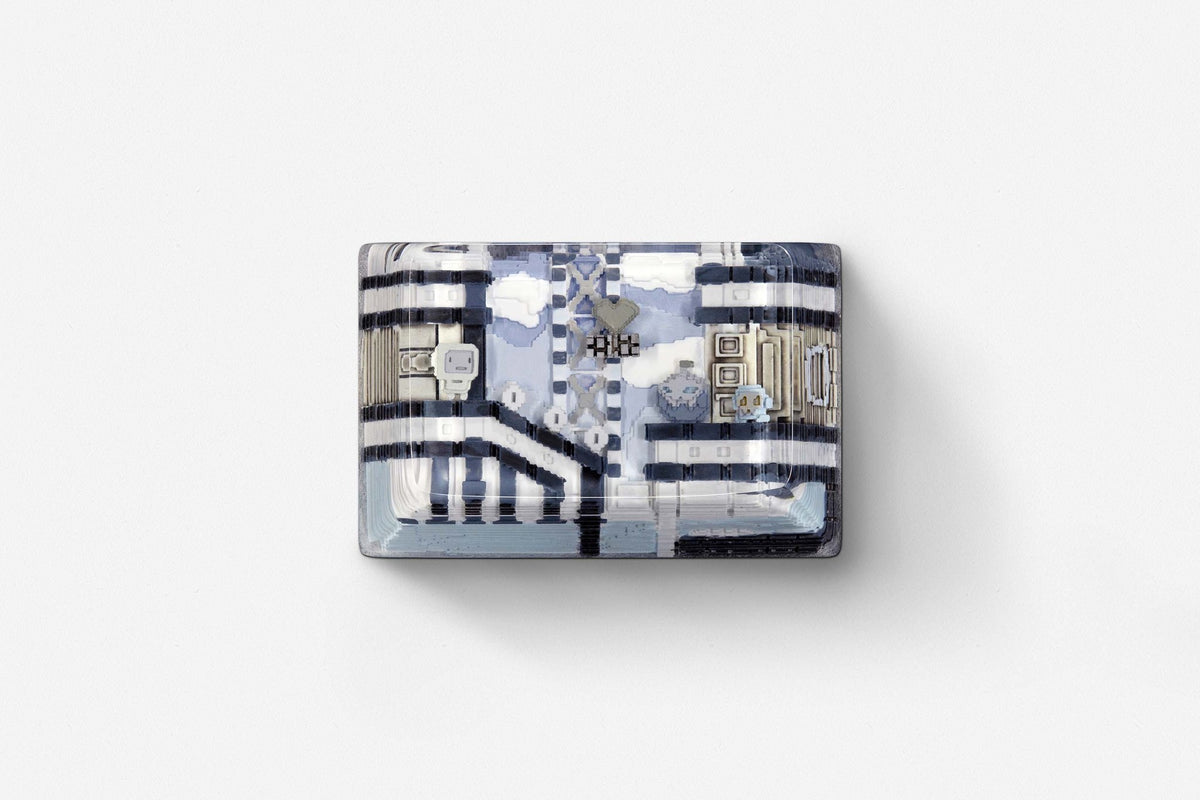 [GB] 8-bit series II: Pipeline Bots artisan keycaps