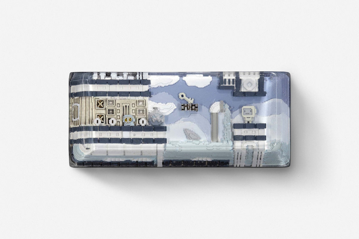 [GB] 8-bit series II: Pipeline Bots artisan keycaps