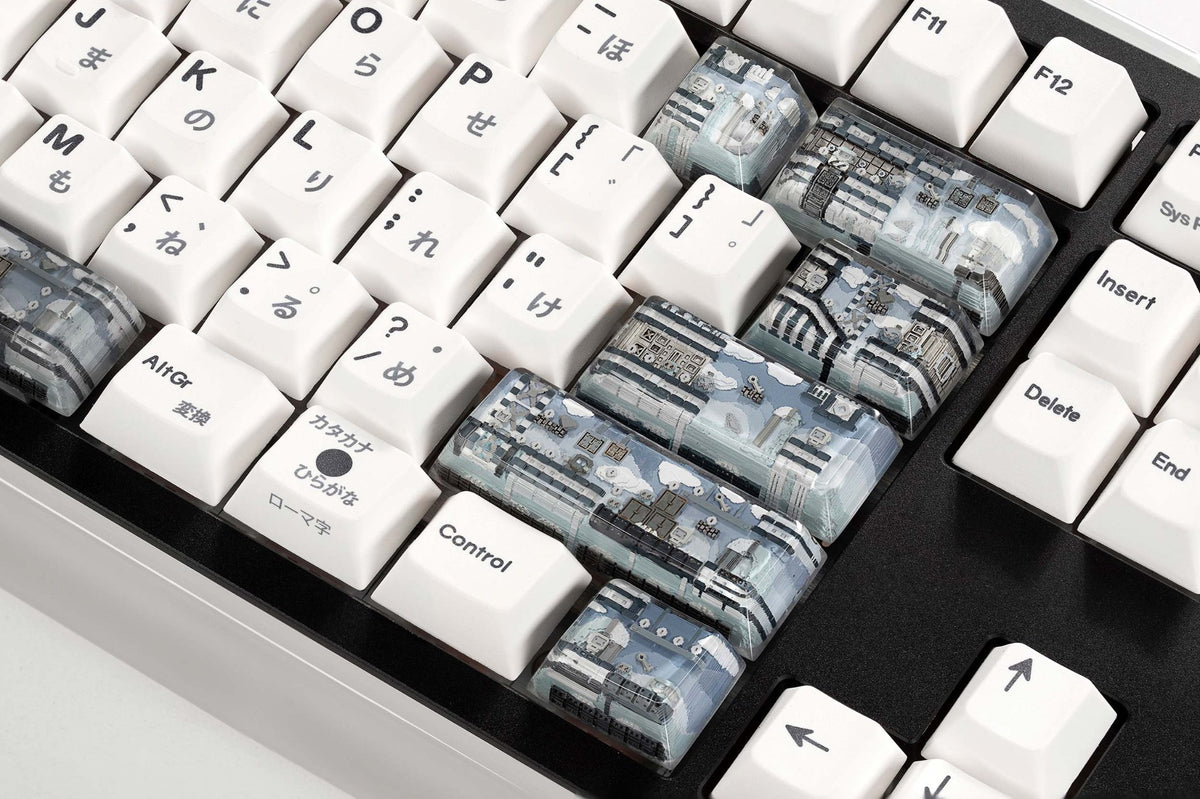 [GB] 8-bit series II: Pipeline Bots artisan keycaps