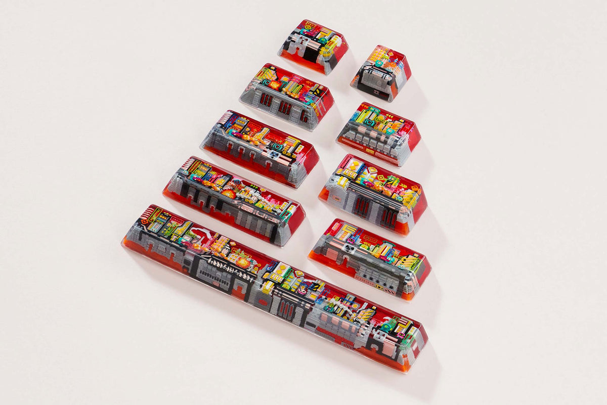 [GB] 8-Bit Series III: Neon Era Artisan Keycaps