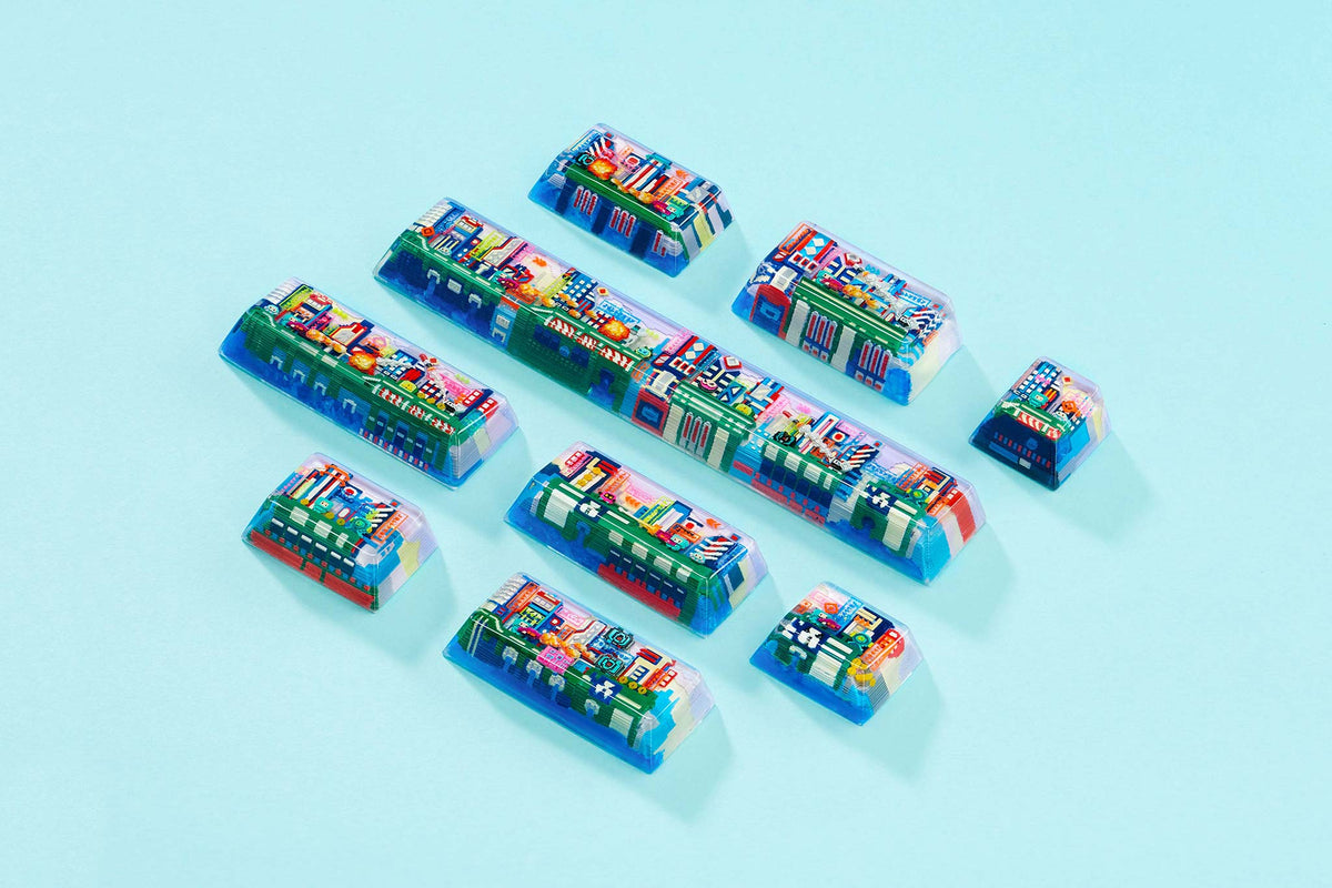 [GB] 8-Bit Series III: Neon Era Artisan Keycaps