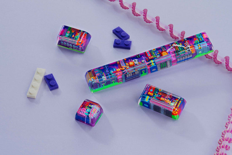 [GB] 8-Bit Series III: Neon Era Artisan Keycaps