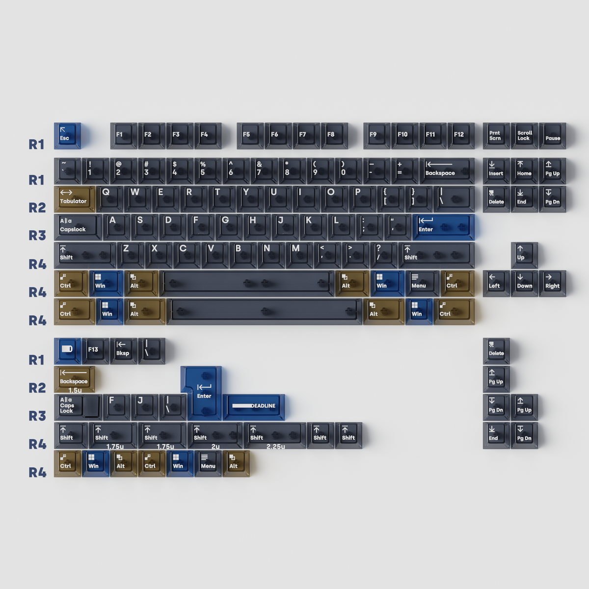 [GB] AIR series transparent PC keycaps