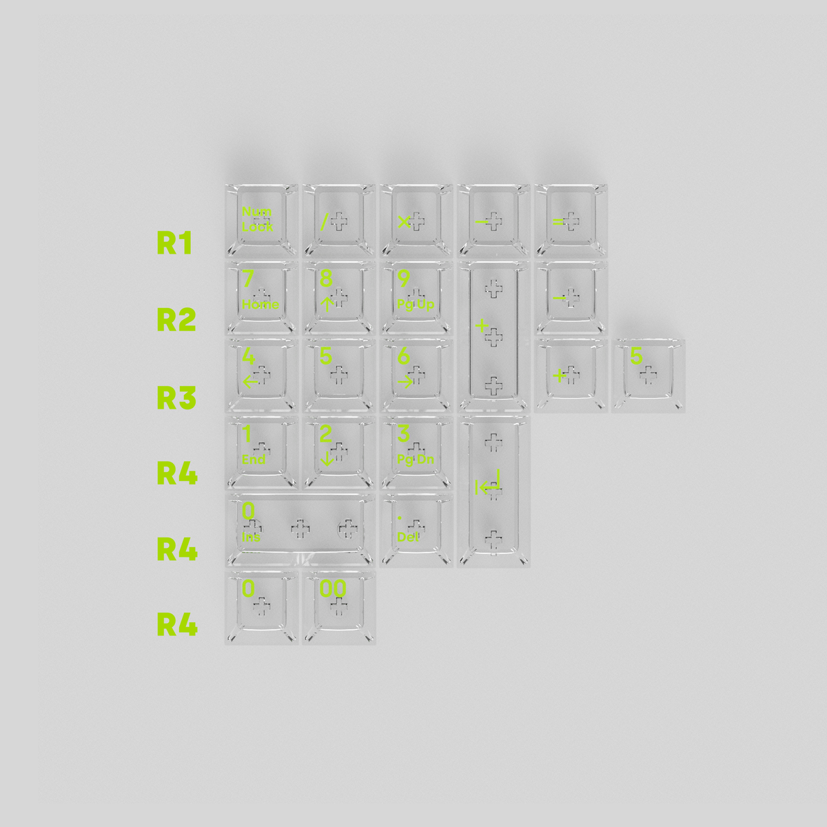[GB] AIR series transparent PC keycaps