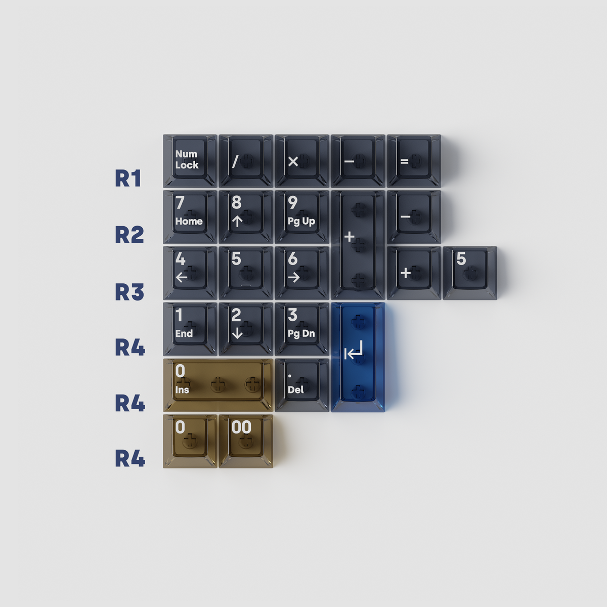 GB] AIR series transparent PC keycaps