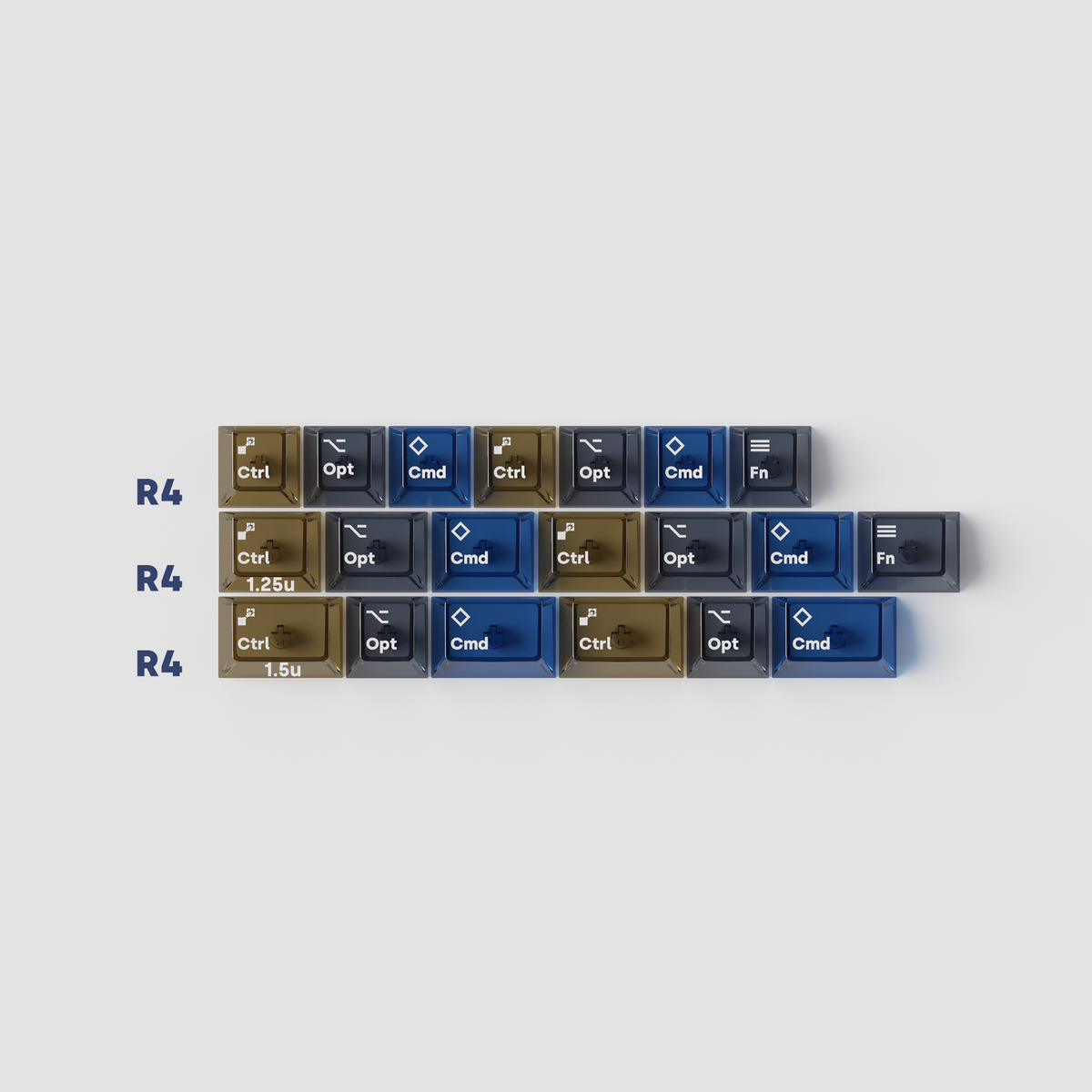 GB] AIR series transparent PC keycaps