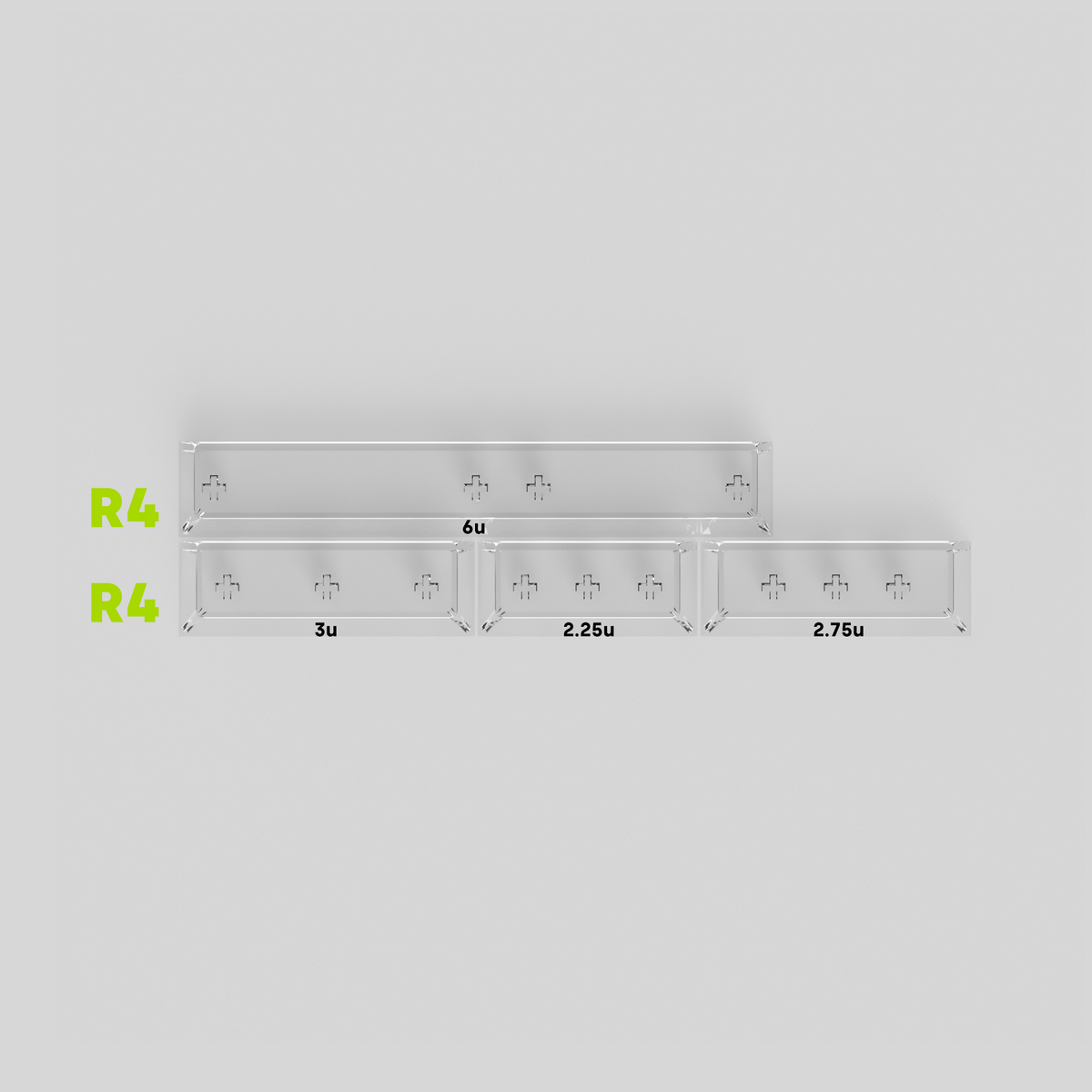 GB] AIR series transparent PC keycaps