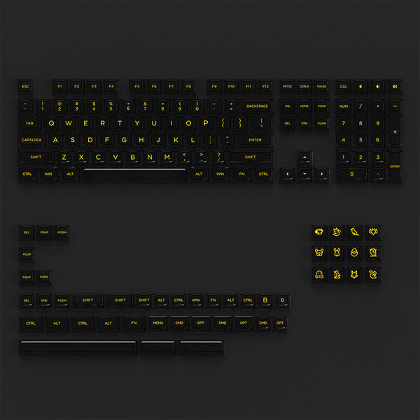 Akko ASA Clear Black keycap set v2