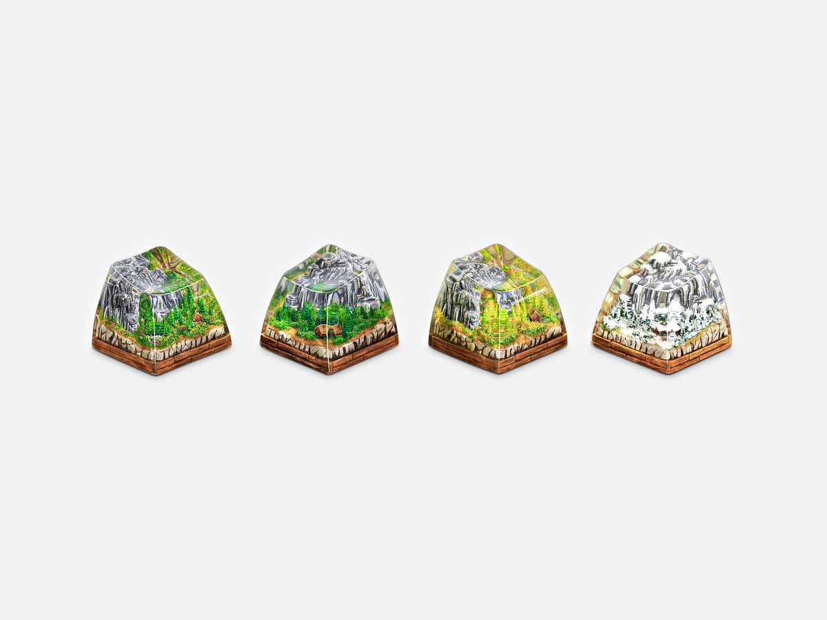 [GB] Born of Forest artisan keycaps