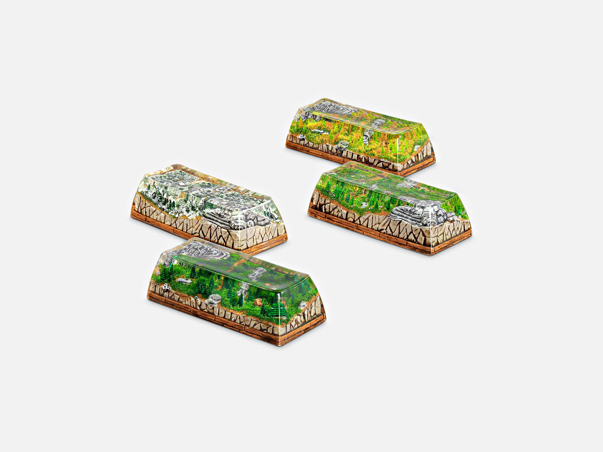 [GB] Born of Forest artisan keycaps